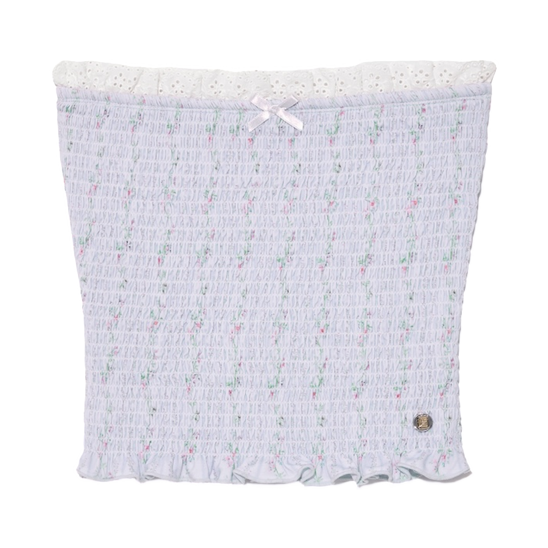 (W) 글로니 스모크 튜브 탑 스카이 블룸((W) Glowny Smoke Tube Top Sky Bloom)