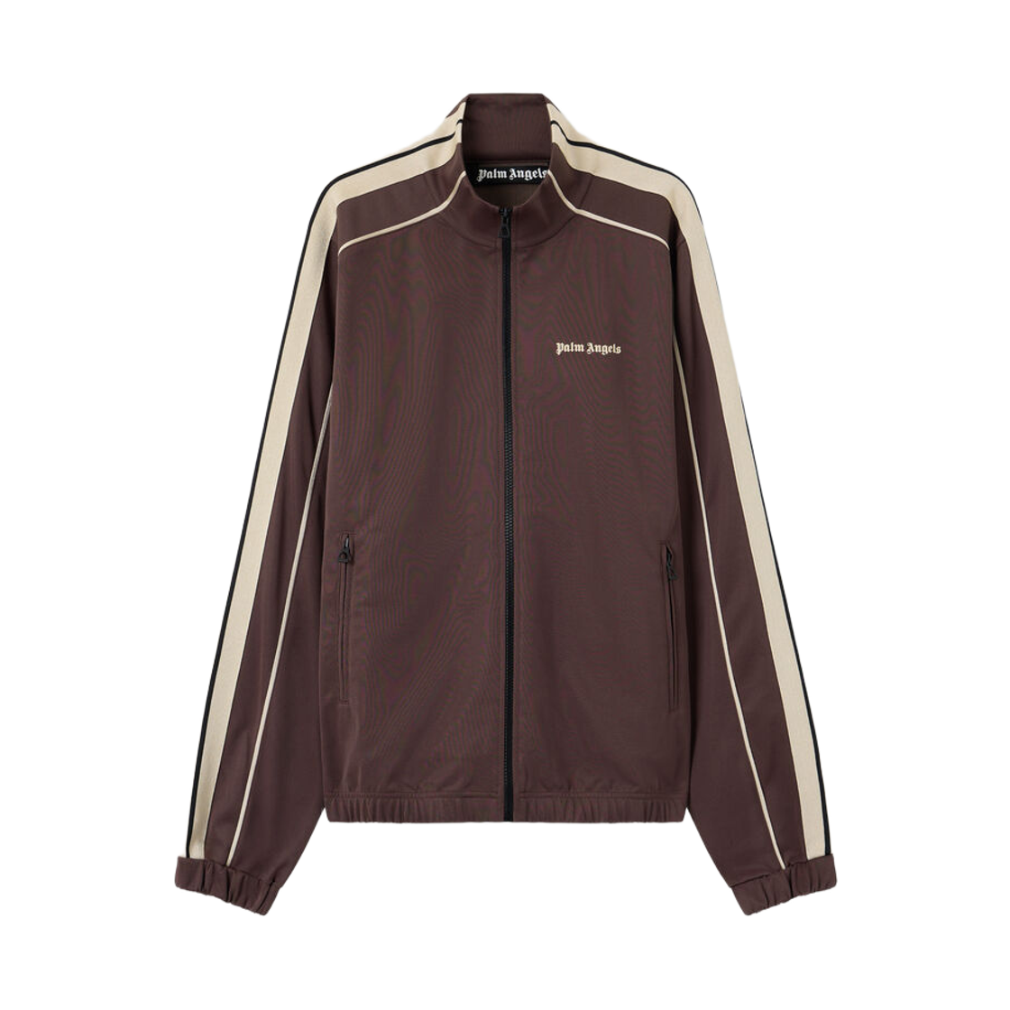 팜엔젤스 클래식 로고 빈티지 트랙 탑 - 브라운 오프 화이트(Palm Angels Classic Logo Vint Track Top - Brown Off White) - 1