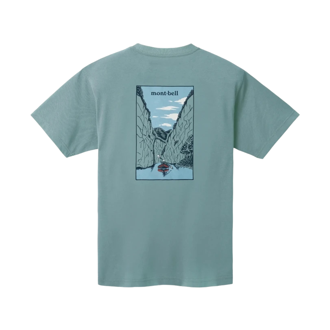 1114956 Montbell Wickron Canyon T-Shirt Light Blue