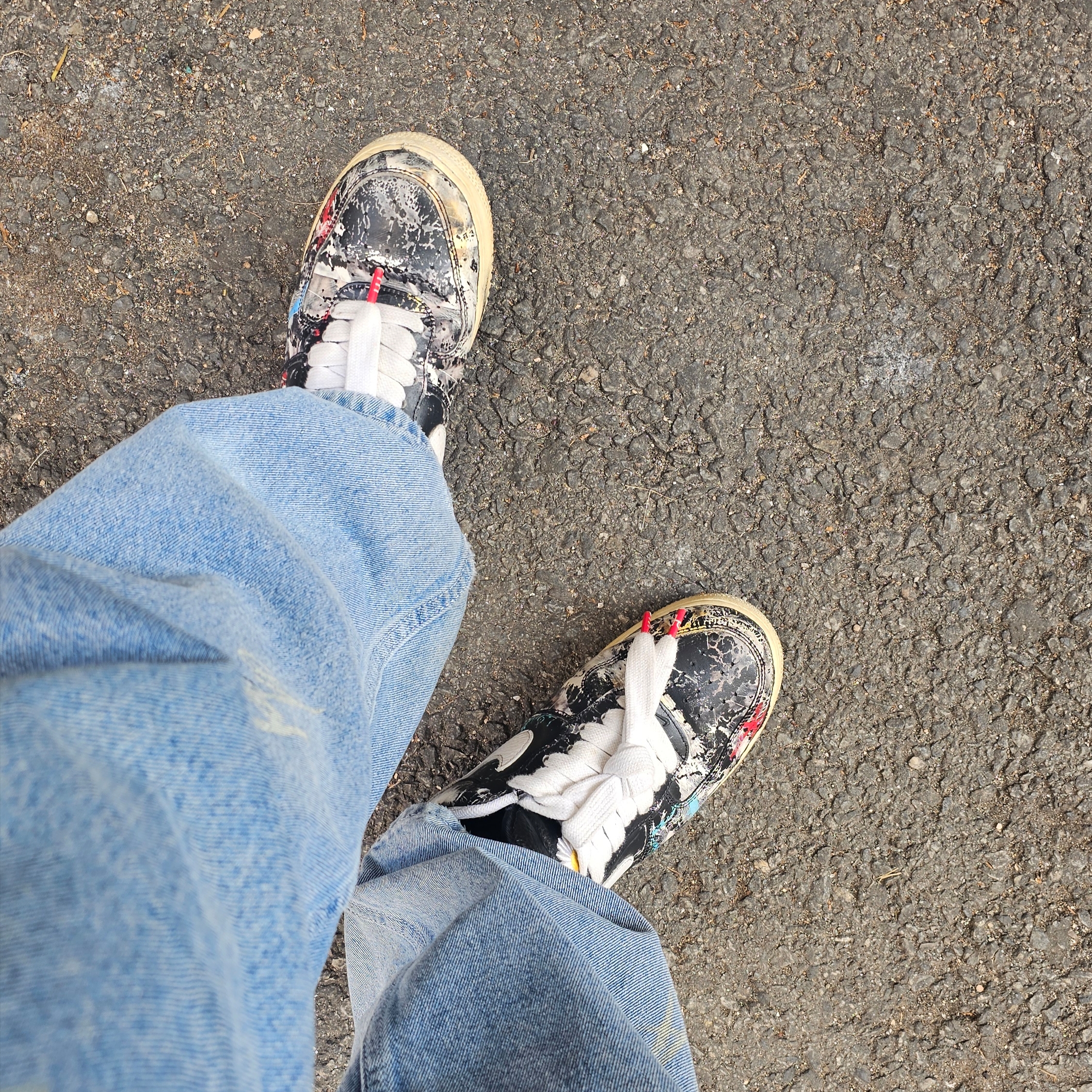 Nike x Peaceminusone Air Force 1 Low Para-Noise 착용 스타일