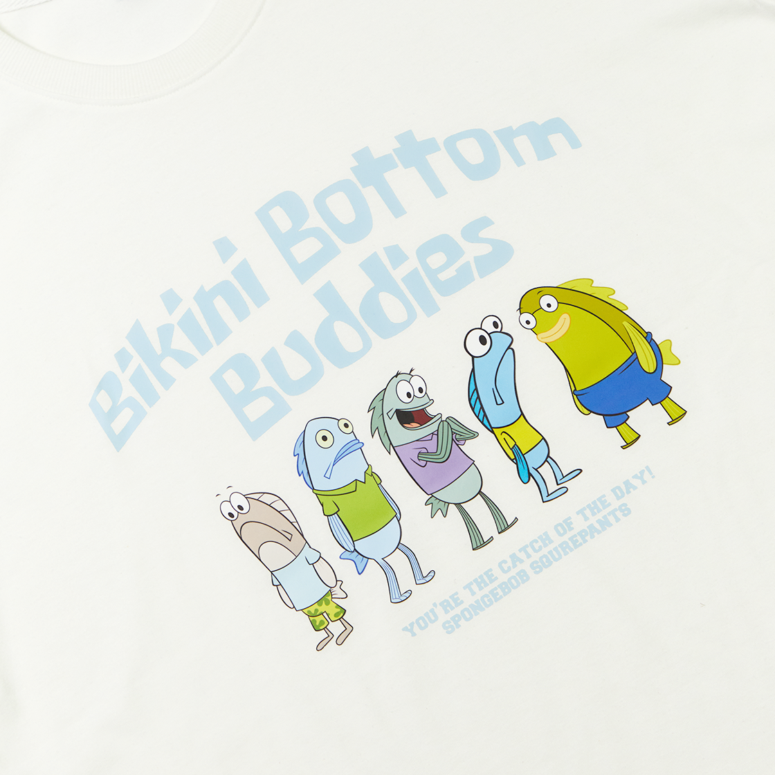 댄꼼마 x 스폰지밥 비키니시티 주민들 반팔 티셔츠(DANCOMMA x SpongeBob SquarePants Bikini Bottom Residents Short Sleeve T-Shirt) - 4