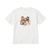 (W) Uniqlo UT x Monchhichi Graphic Relax Fit T-Shirt Off White