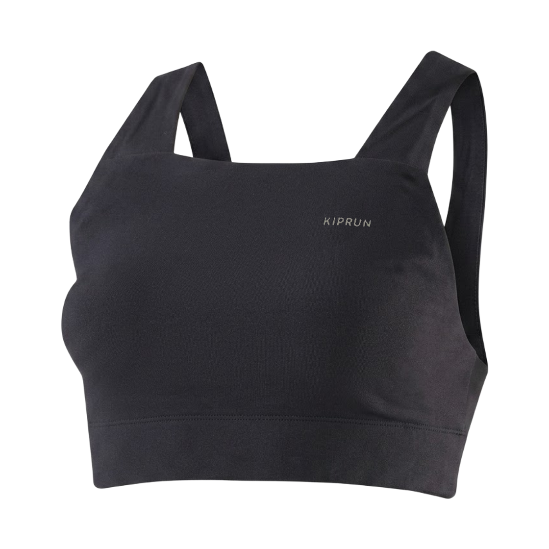 데카트론 여성 러닝 경량 크롭 싱글렛 런 라이트 900 스모크 블랙(DECATHLON Women's Running Lightweight Crop Singlet Run Light 900 Smoke Black)