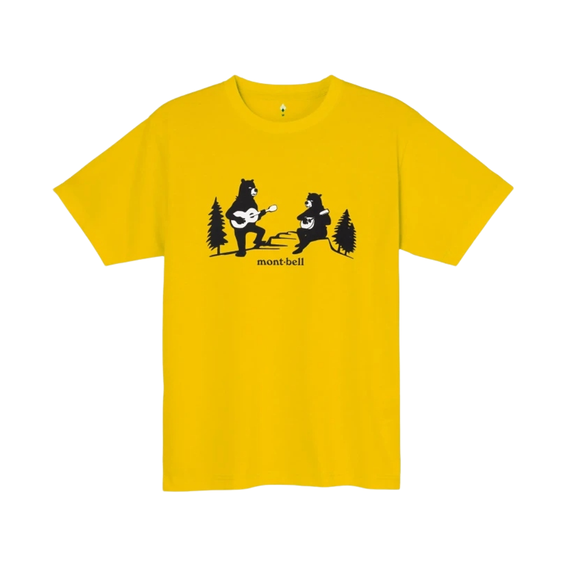 1114820 Montbell Wickron Forest Performance T-Shirt Yellow