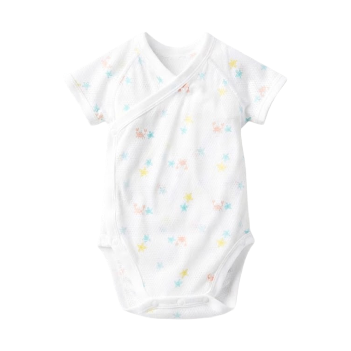 (키즈) 유니클로 프론트 오픈 코튼 메쉬 이너 바디수트 오프 화이트 - JP((Kids) Uniqlo Front Open Cotton Mesh Inner Bodysuit Off White - JP) - 1