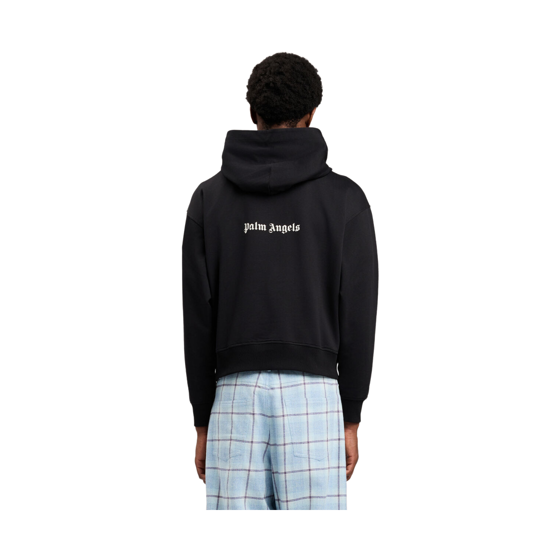 팜엔젤스 스테이트먼트 레귤러 후디 - 블랙 오프 화이트(Palm Angels Statement Regular Hoodie - Black Off White) - 4