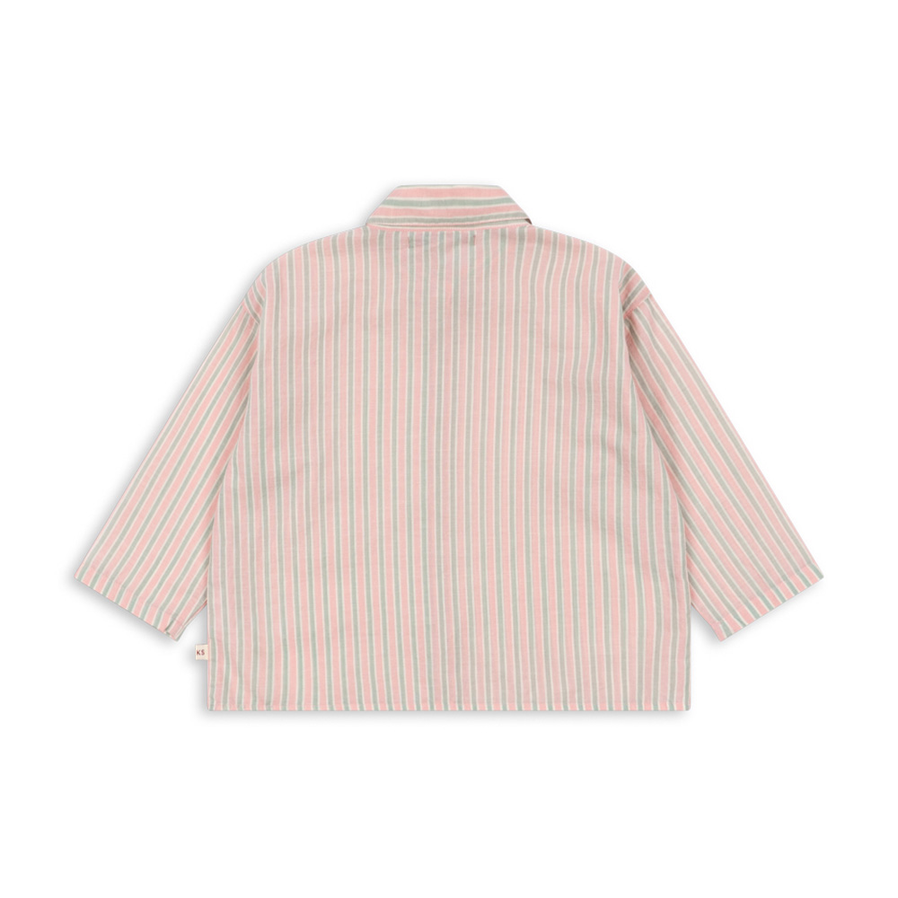 콩제슬래드 루리 셔츠 스트라이프(Konges Sløjd Luli Shirt Gots Blush Stripe) - 2
