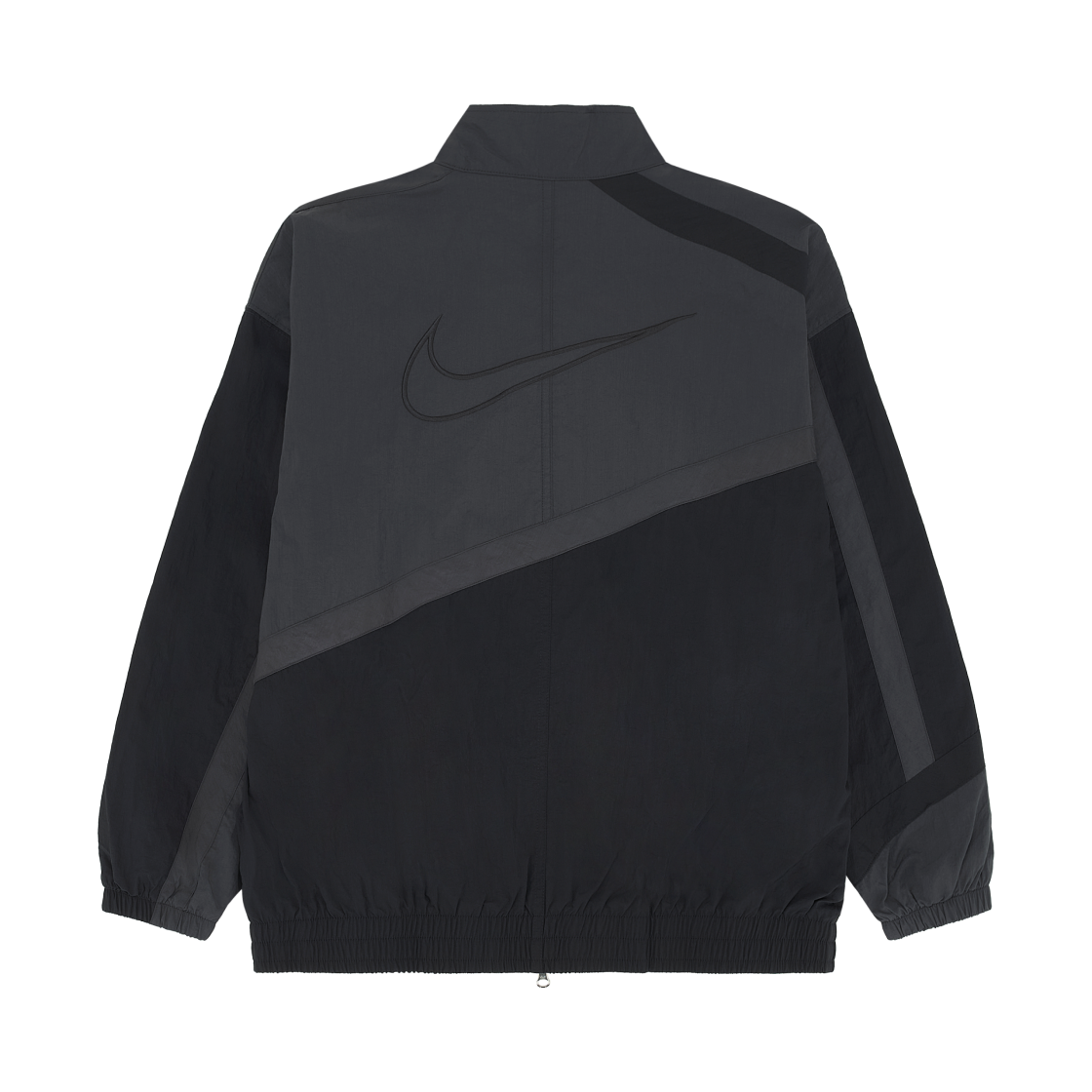 (W) 나이키 NSW 오버사이즈 우븐 자켓 앤트러사이트 블랙 - 아시아((W) Nike NSW Oversized Woven Jacket Anthracite Black - Asia) - 2