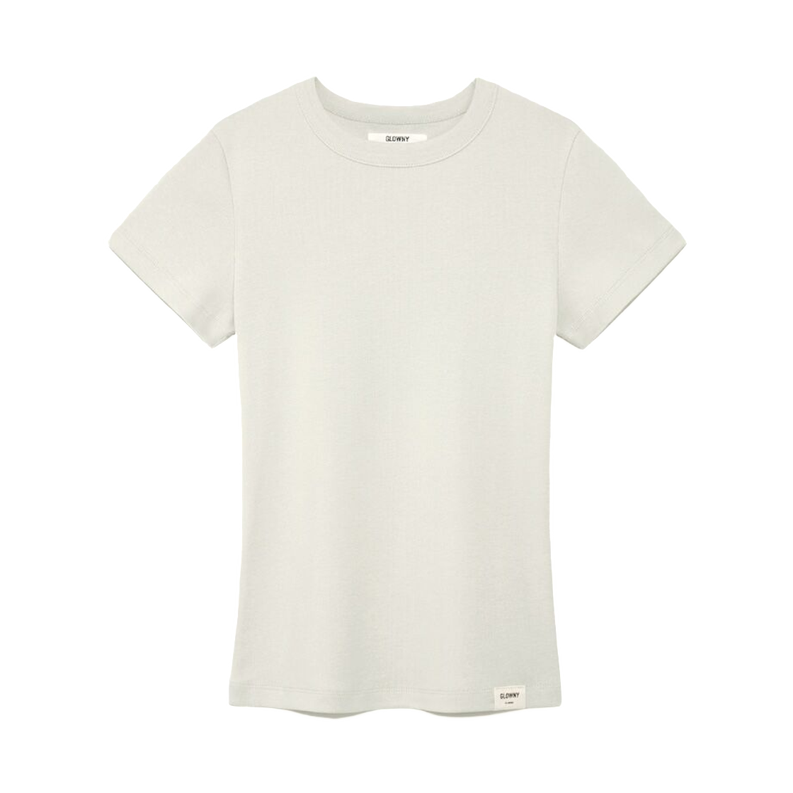 (W) 글로니 G 클래식 피티드 티셔츠 마쉬멜로우((W) Glowny G Classic Fitted T-Shirt Marshmallow)