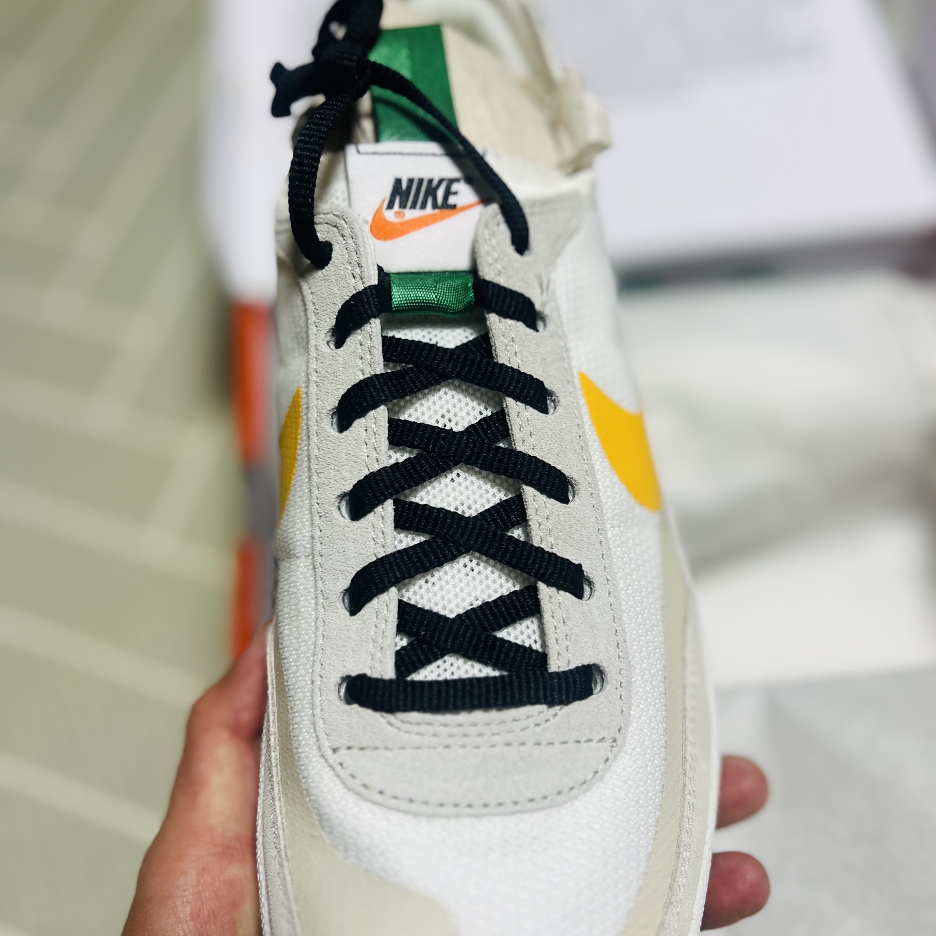 Nike x Tom Sachs General Purpose Shoe Pine Green University Gold 착용 스타일 - 2