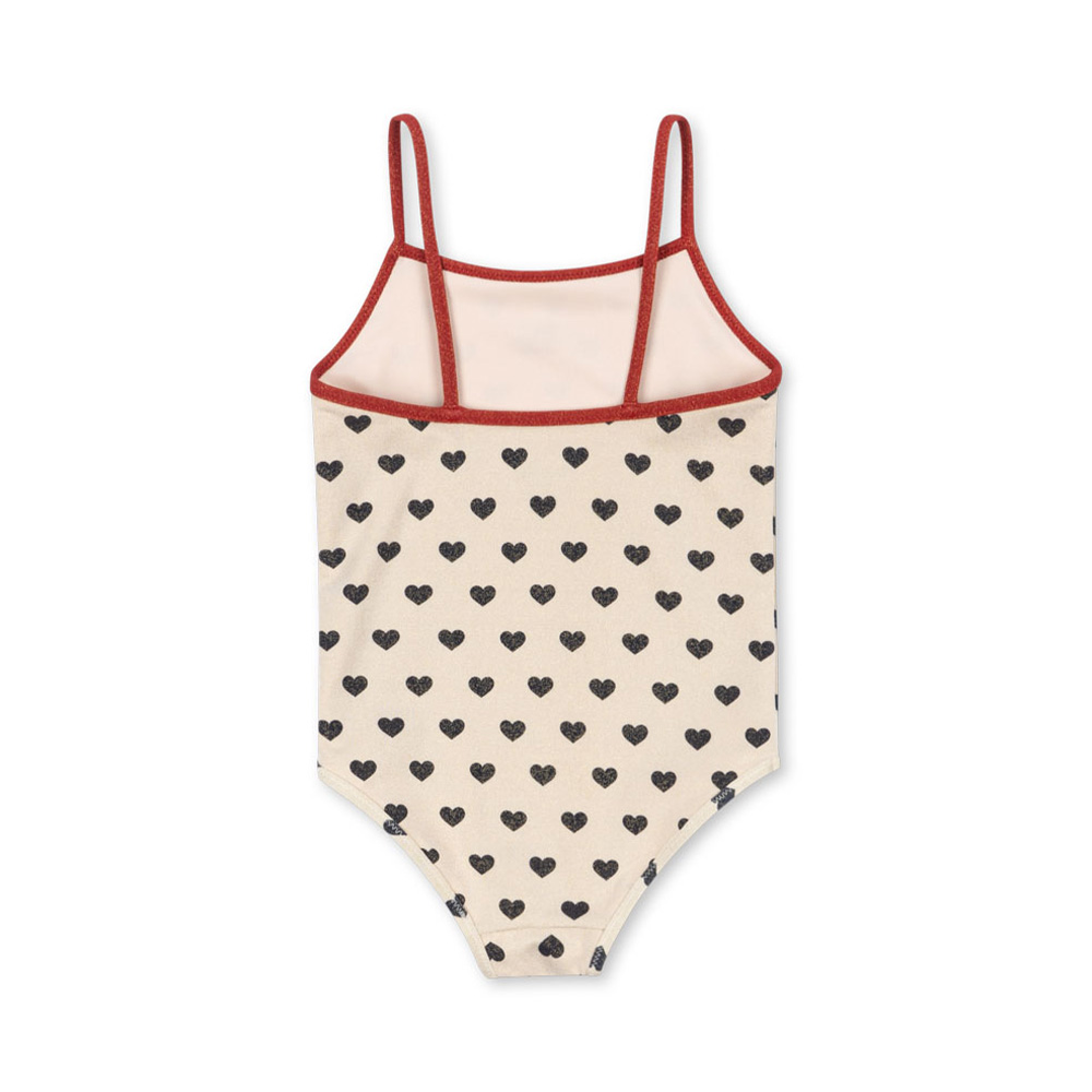 콩제슬래드 마농 글리터 스윔수트 하트(Konges Sløjd Manon Glitter Swimsuit Coeur Eclipse) - 2