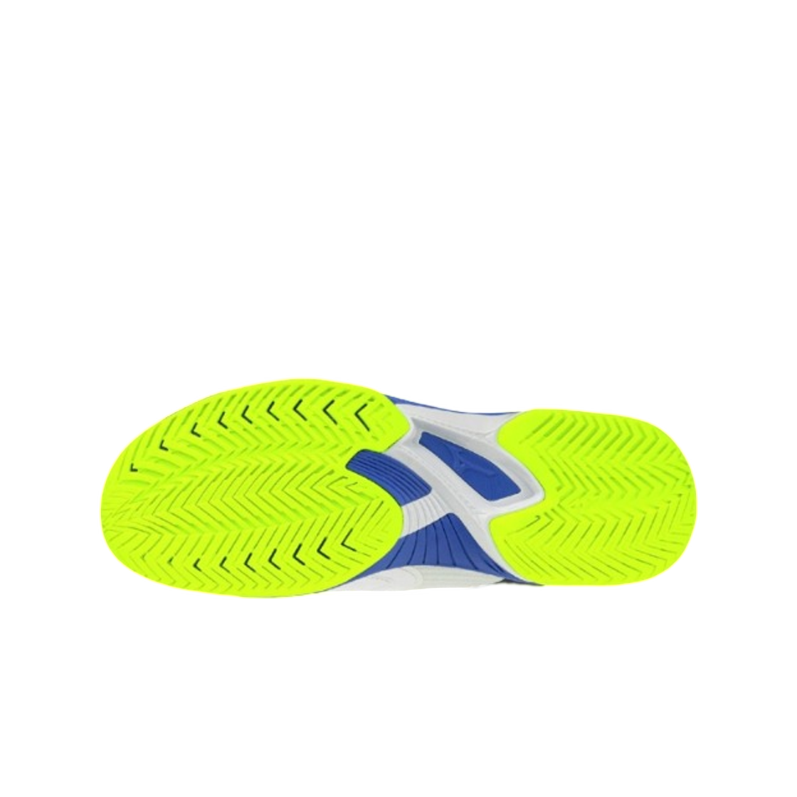 미즈노 웨이브 엑시드 코트 AC 화이트 블루 옐로우(Mizuno Wave Exceed Court Ac White Blue Yellow) - 2