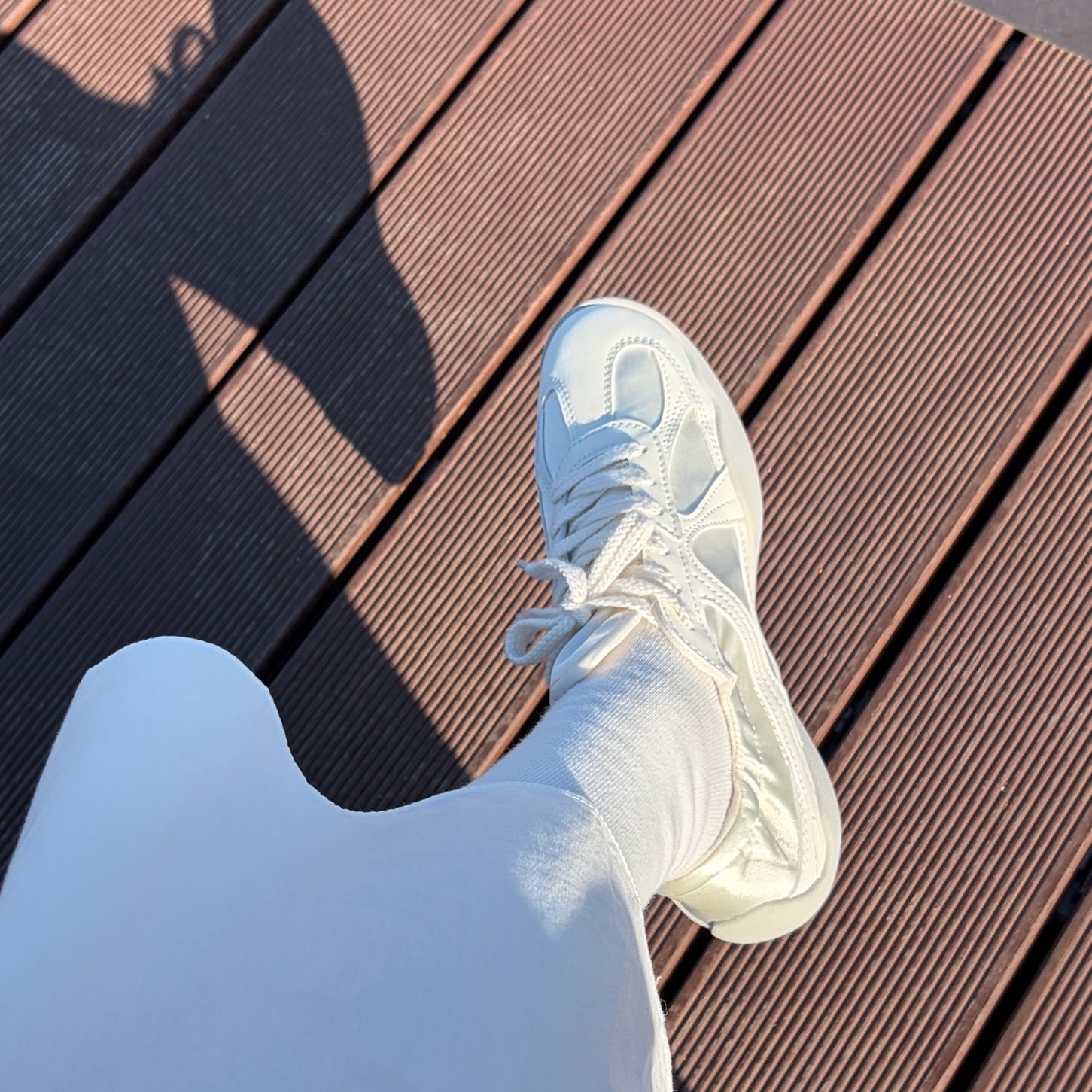 Fila Glio Cream 착용 스타일 - 4