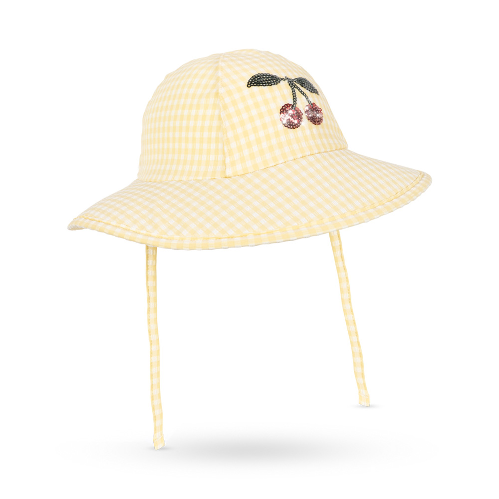 콩제슬래드 에타 스윔 햇 체리(Konges Sløjd Etta Swim Hat Banana Almond Check) - 2