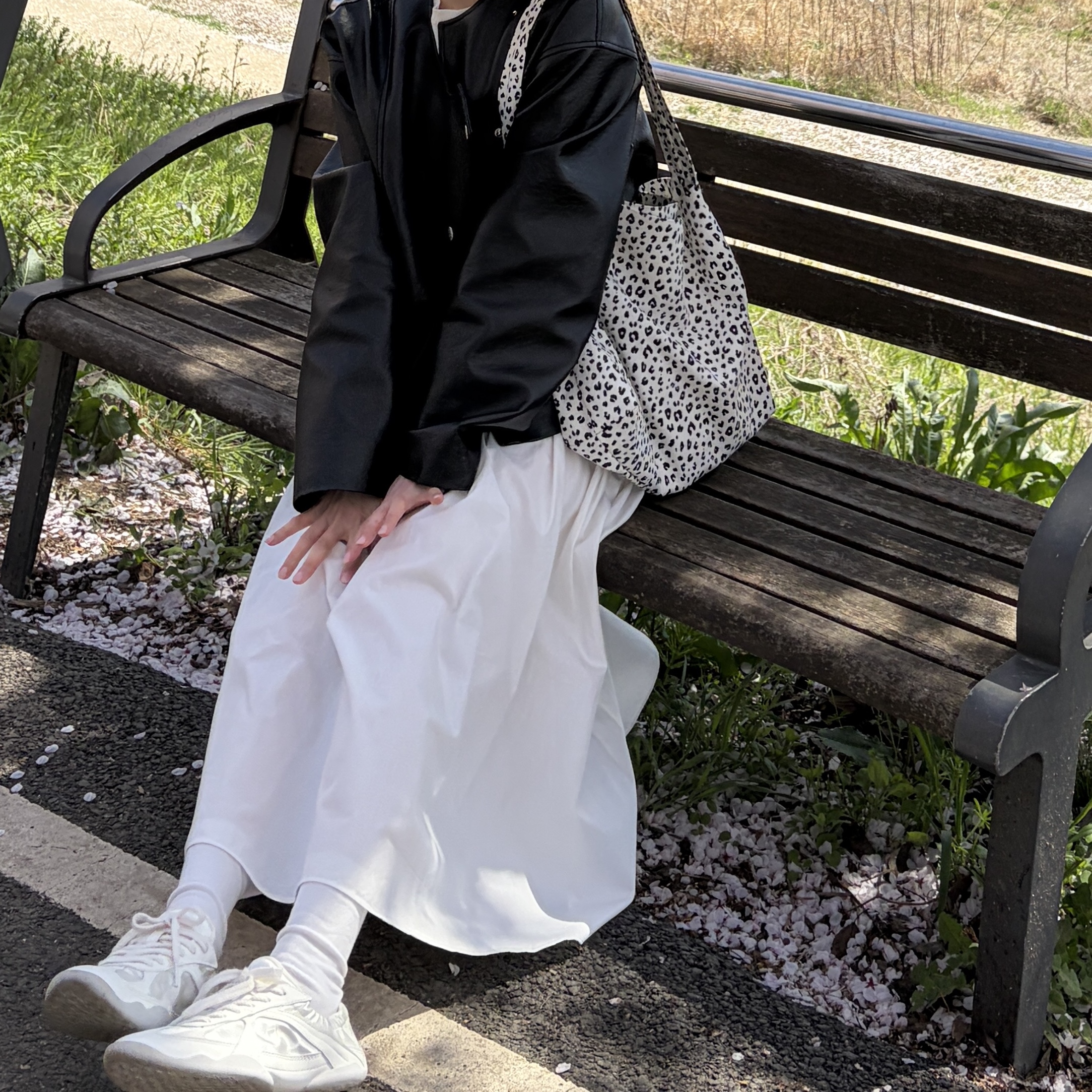 Fila Glio Cream 착용 스타일 - 2