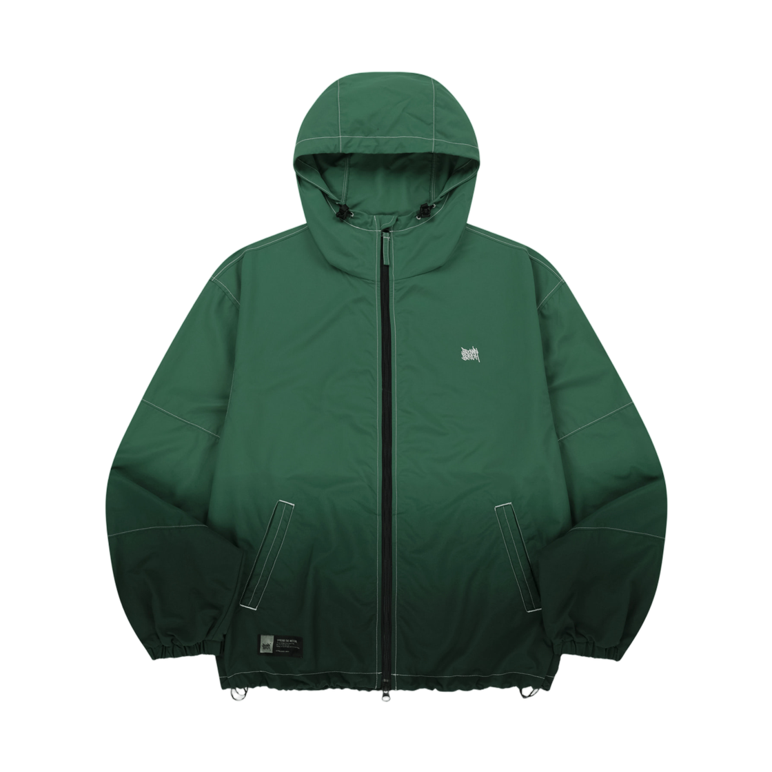 BLMMJK005GN Brownbreath Stepdyed Windbreaker Jacket Green