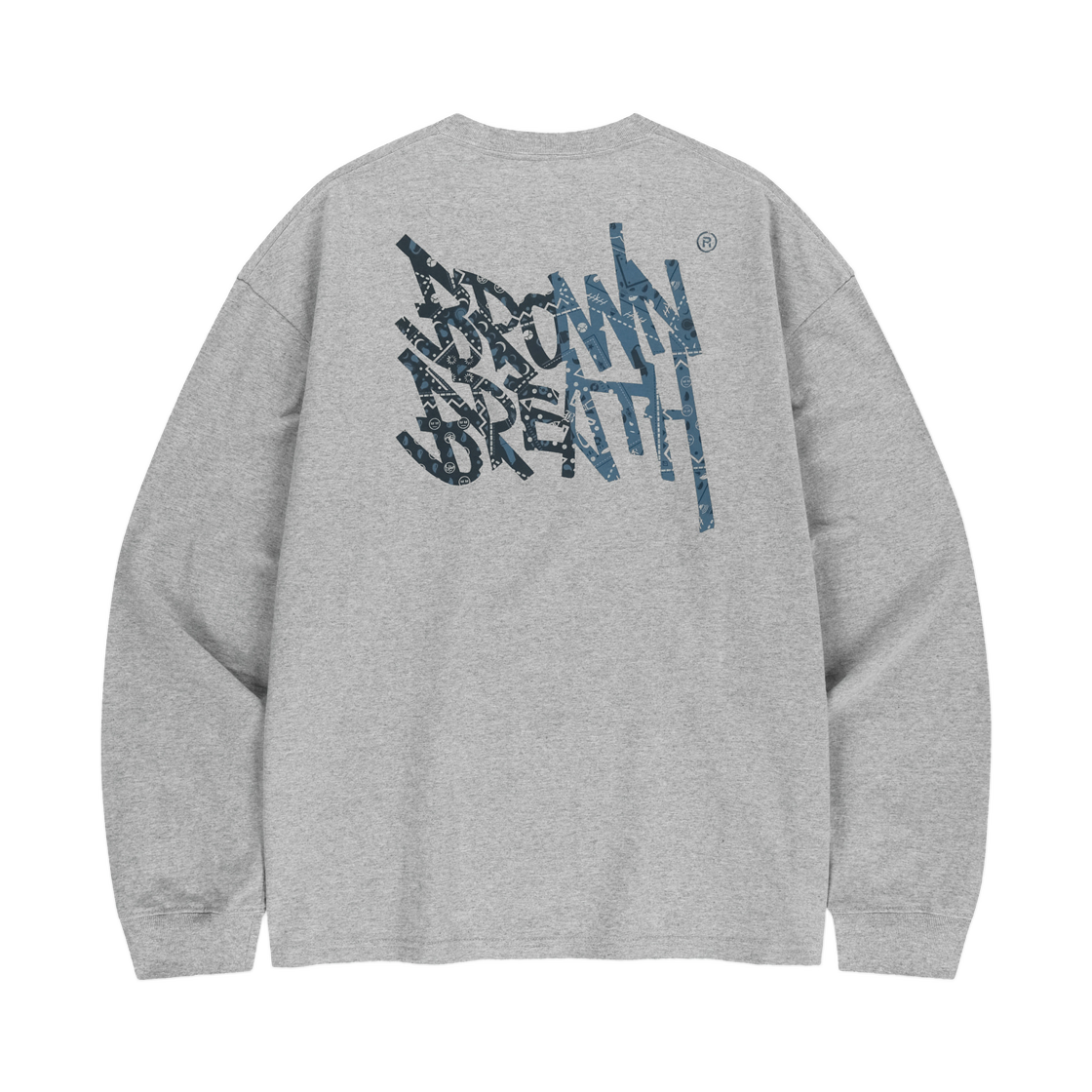 브라운브레스 페이즐리 태그 롱슬리브 멜란지 그레이(Brownbreath Paisley Tag Longsleeve Melange Grey)