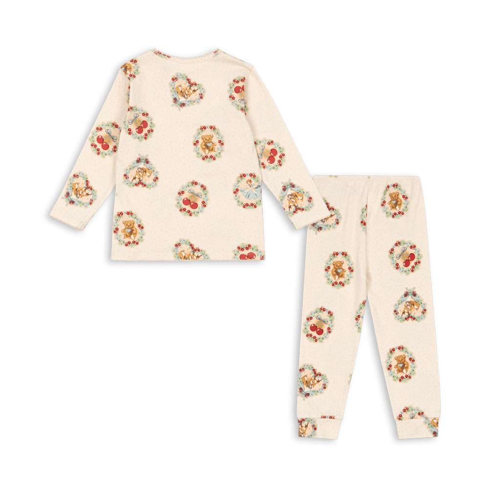 콩제슬래드 베이직 블라우스 팬츠 세트 디어(Konges Sløjd Basic Blouse Pants Set Gots Deer Diary) - 2