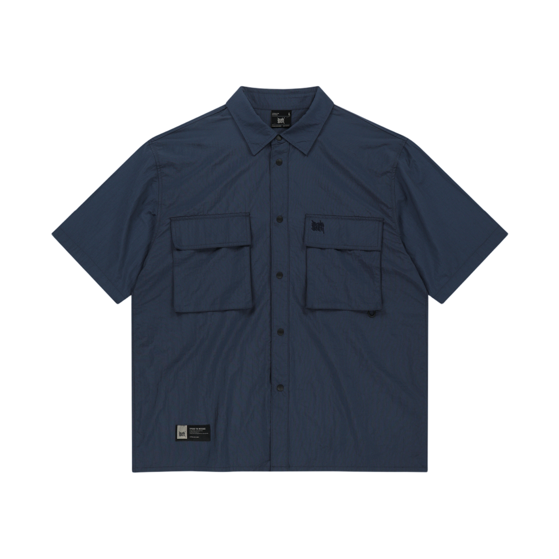 브라운브레스 태그 립스톱 워크 셔츠 블루(Brownbreath Tag Ripstop Work Shirts Blue)