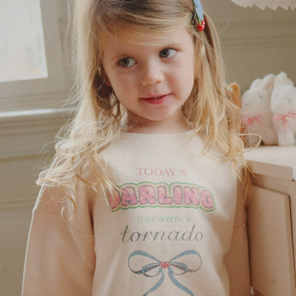 콩제슬래드 루피 루 스웻 셔츠 샌드(Konges Sløjd Loupy Lou Sweat Shirt Ocs Brazillian Sand) - 3