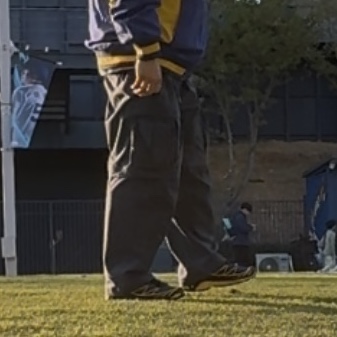 Salomon x JJJJound XT-6 Nautical Blue Lemon 착용 스타일 - 4