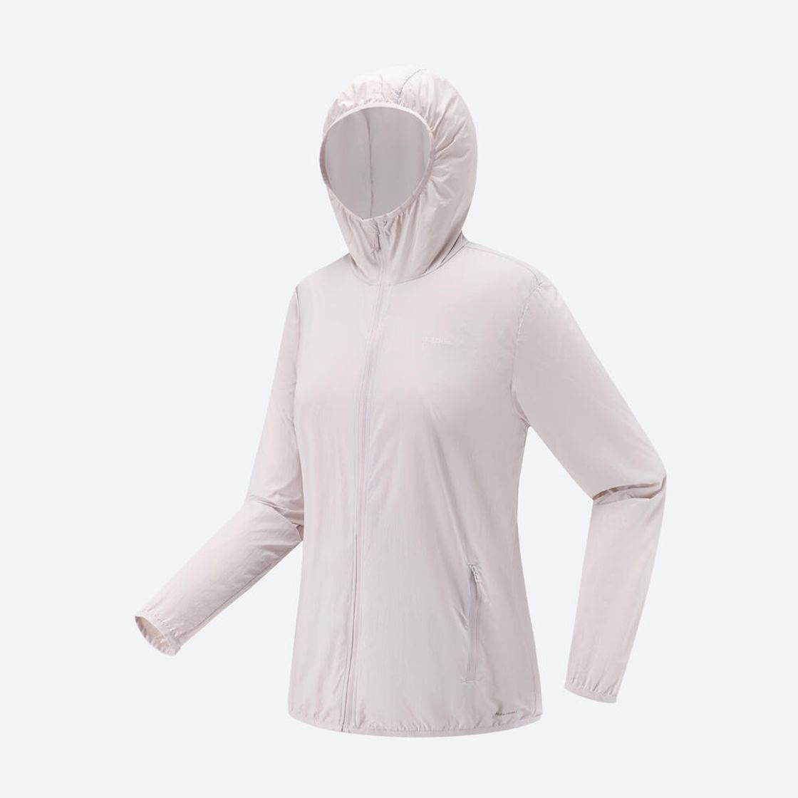 데카트론 여성 등산 바람막이 재킷 헬륨 100 페일 모브 그레이(DECATHLON Women's Hiking Windproof Jacket Helium 100 Pale Mauve Grey) - 2