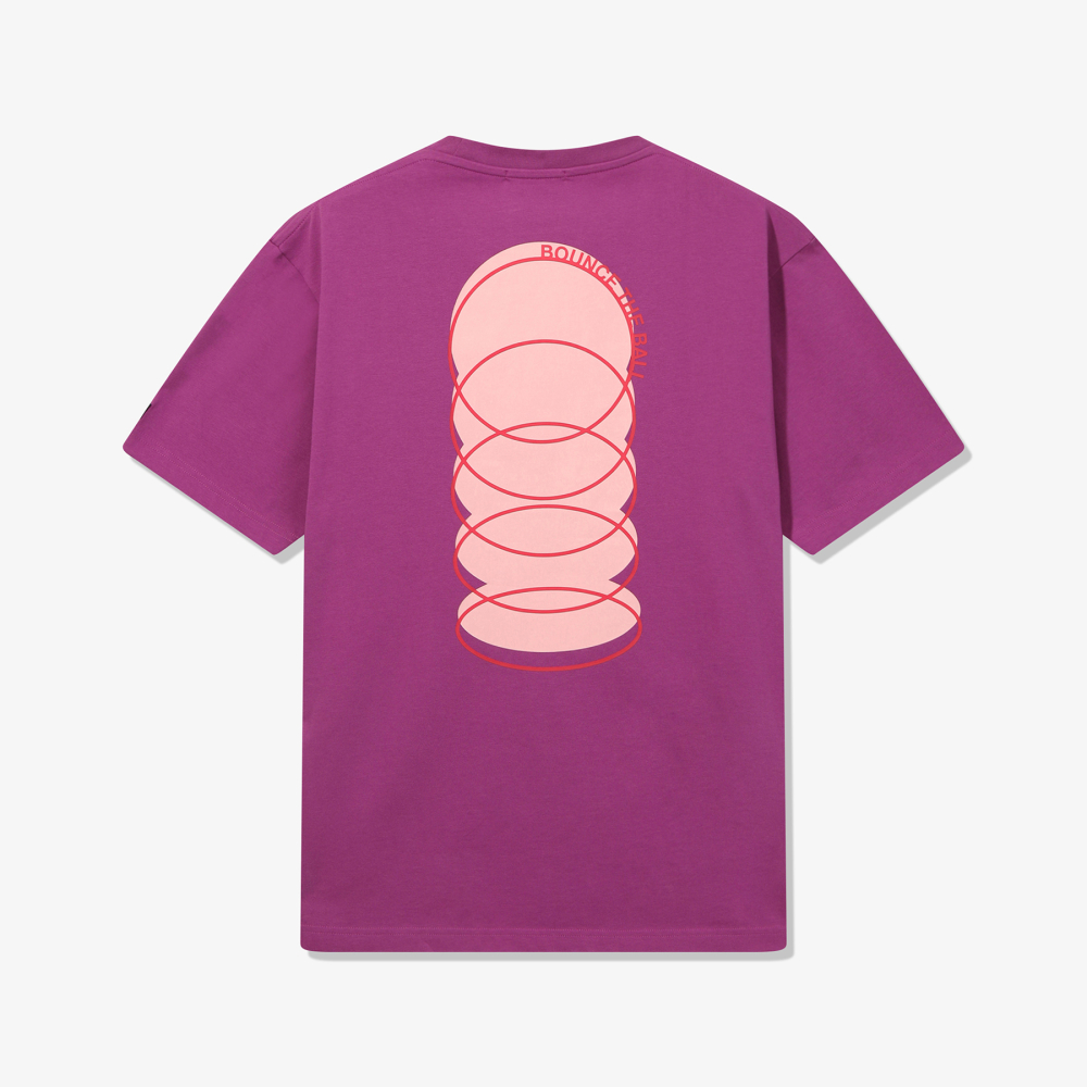 [6% 적립] 휠라 HERITAGE COLLECTION 바운스 그래픽 반팔티 퍼플([6% 적립] FILA HERITAGE COLLECTION Bounce The Ball T-Shirt Purple) - 3