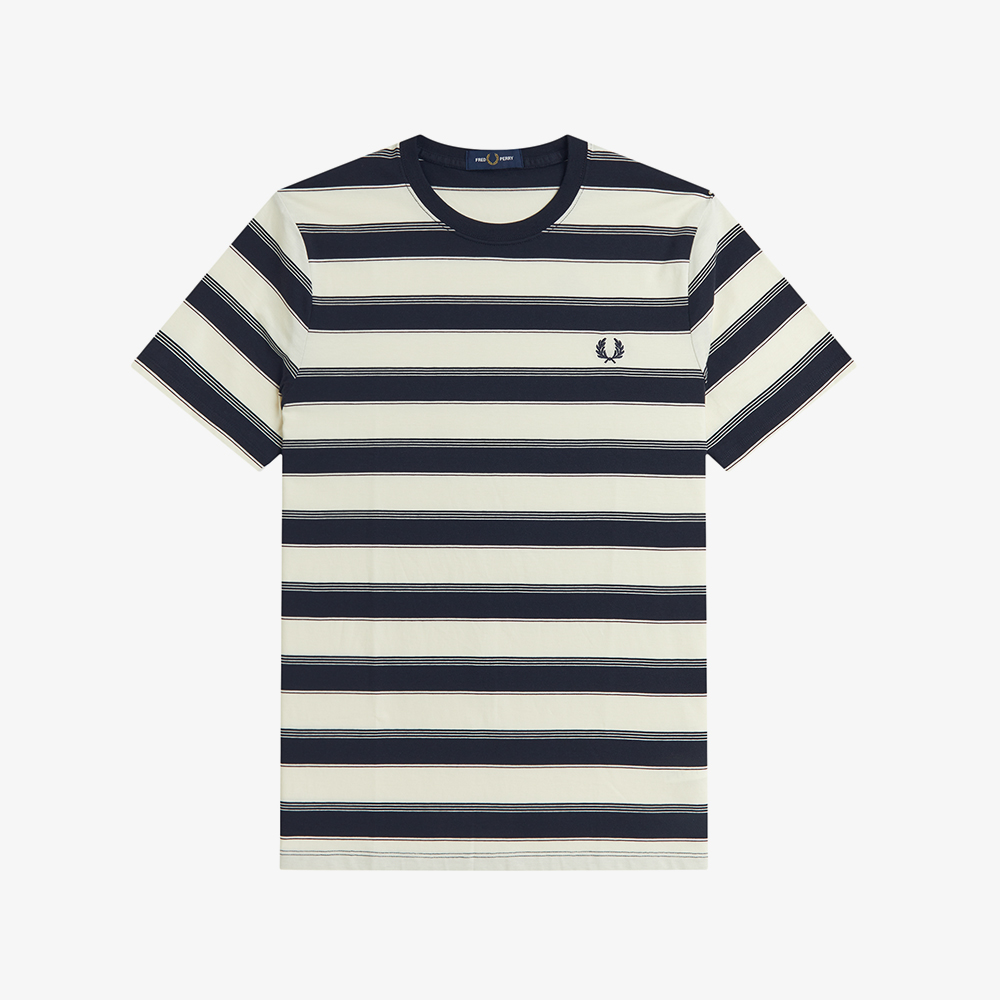 프레드페리 파인 스트라이프 티셔츠 네이비(Fred Perry Fine Stripe T-Shirt Navy) - 5