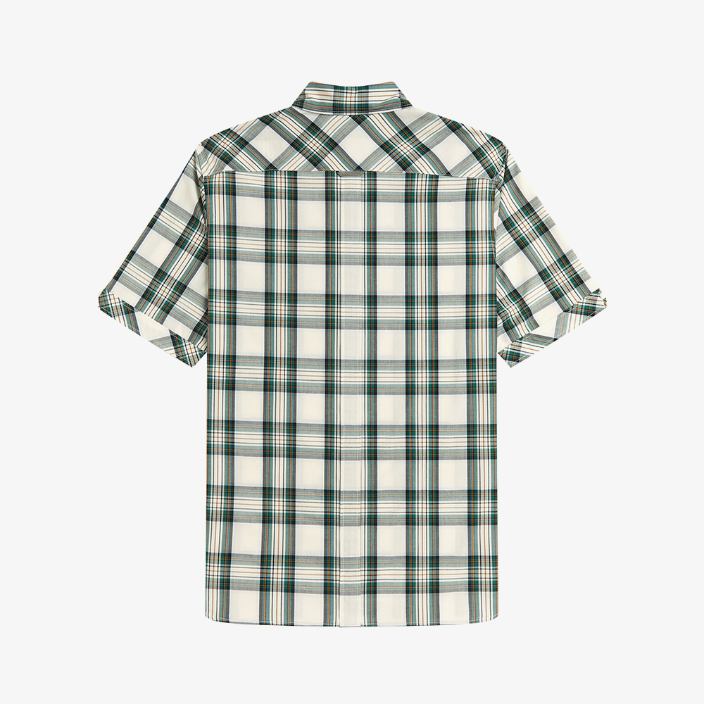 프레드페리 클래식 타탄 숏 슬리브 셔츠 에크루(Fred Perry Classic Tartan S S Shirt Ecru) - 6