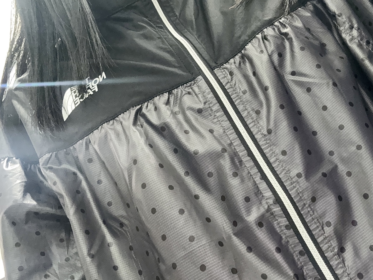 (W) The North Face White Label Ruben PT Jacket Charcoal Grey - 26SS 착용 스타일 - 1