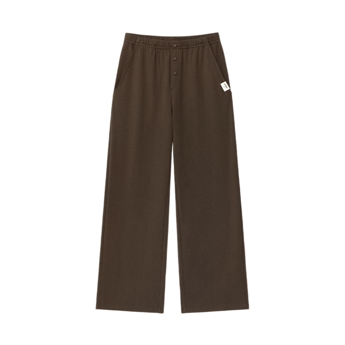 (W) 글로니 G 버튼 플라이 팬츠 초코((W) Glowny G Button Fly Pants Choco)
