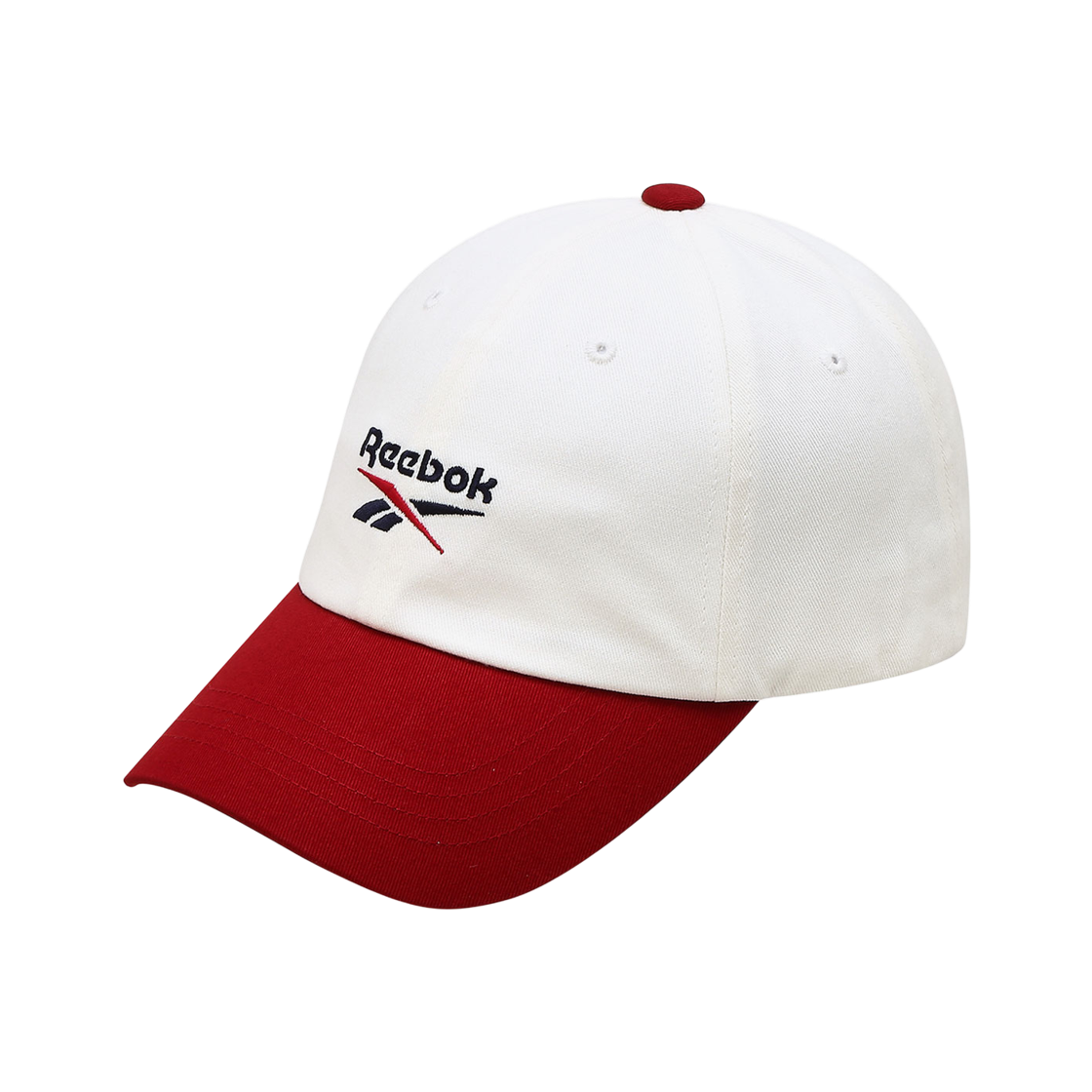 리복 벡터 투톤 볼캡 화이트 레드(Reebok Vector Two-Tone Ball Cap White Red)