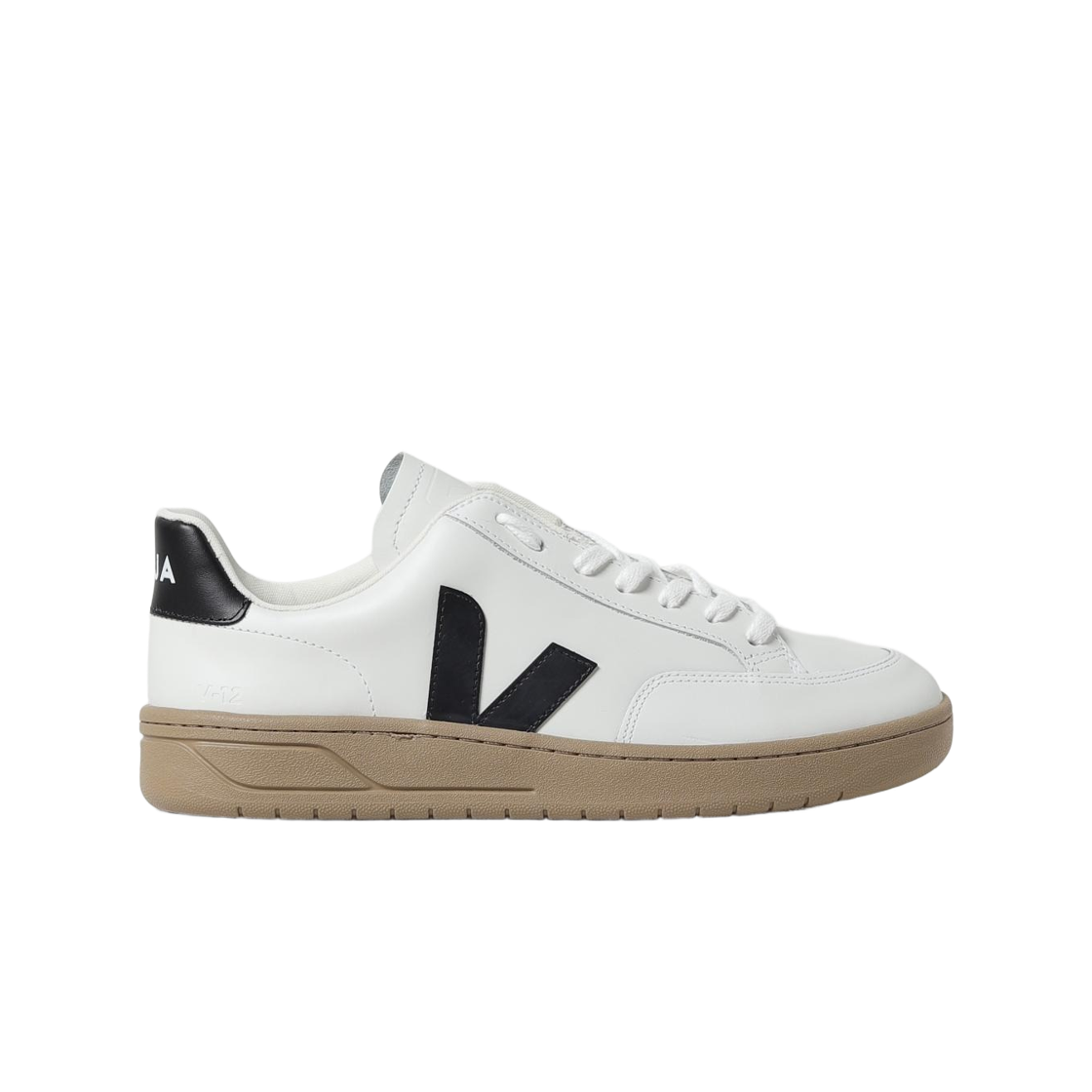 베자 V-12 레더 화이트 블랙(Veja V-12 Leather White Black)
