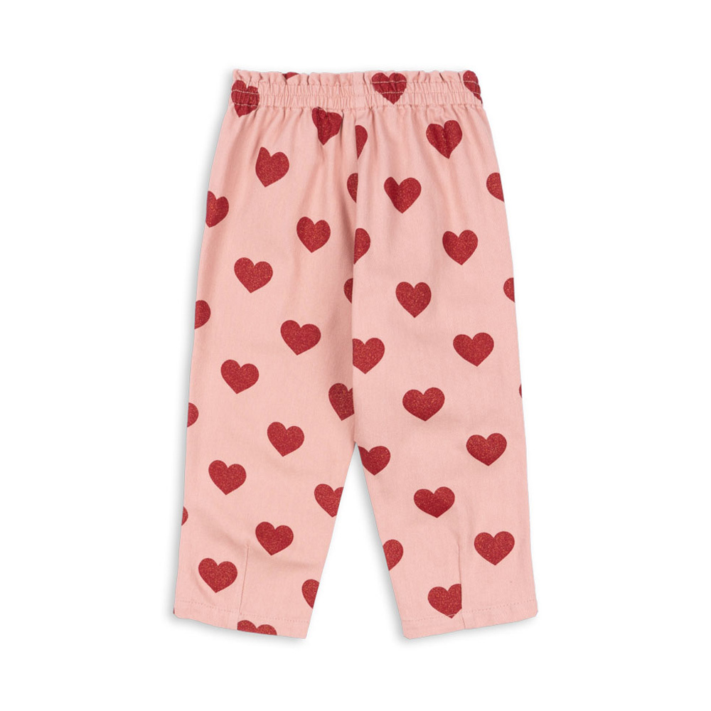 콩제슬래드 마고 프릴 팬츠 하트(Konges Sløjd Magot Frill Pants Gots Amour Glitter) - 2