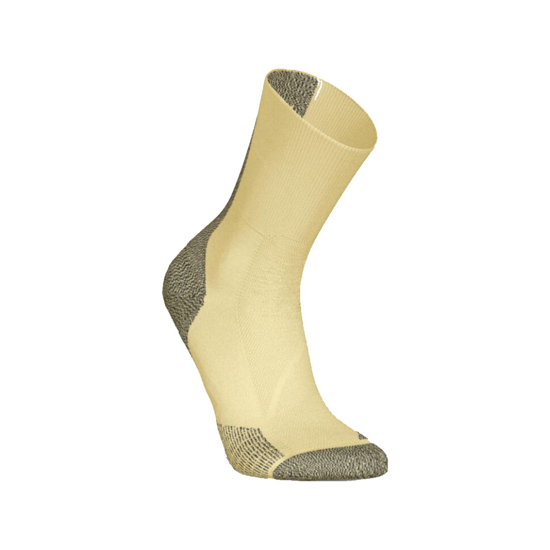 데카트론 러닝 얇은 카프 양말 1켤레 런 900 바닐라 옐로우(DECATHLON Running Thin Calf Socks 1 Pair Run 900 Vanilla Yellow) - 1