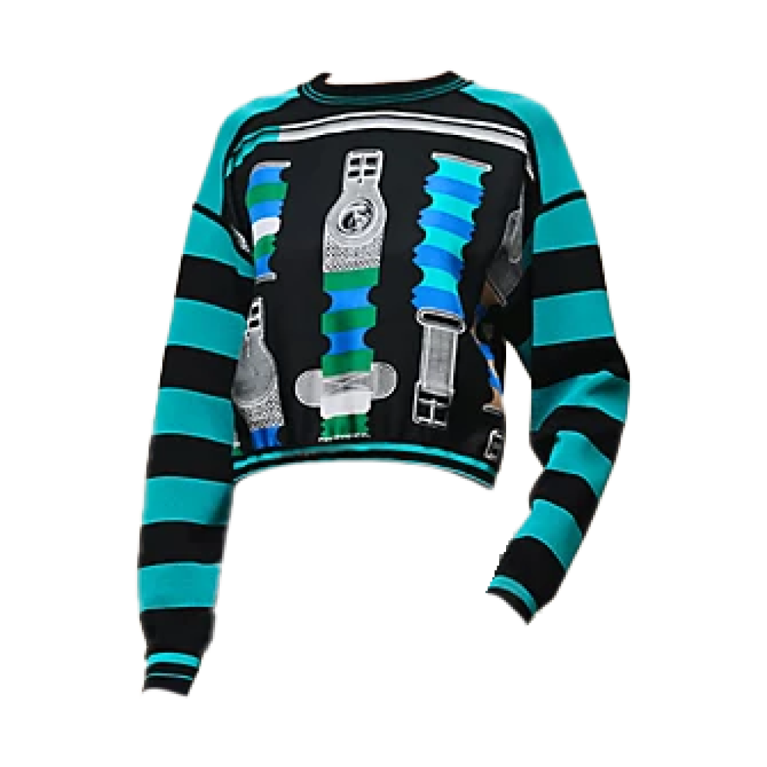 (W) 에르메스 브리드 아 블록 롱 슬리브 스웨터 누아((W) Hermes Bride A Bloc Long Sleeve Sweater Noir)