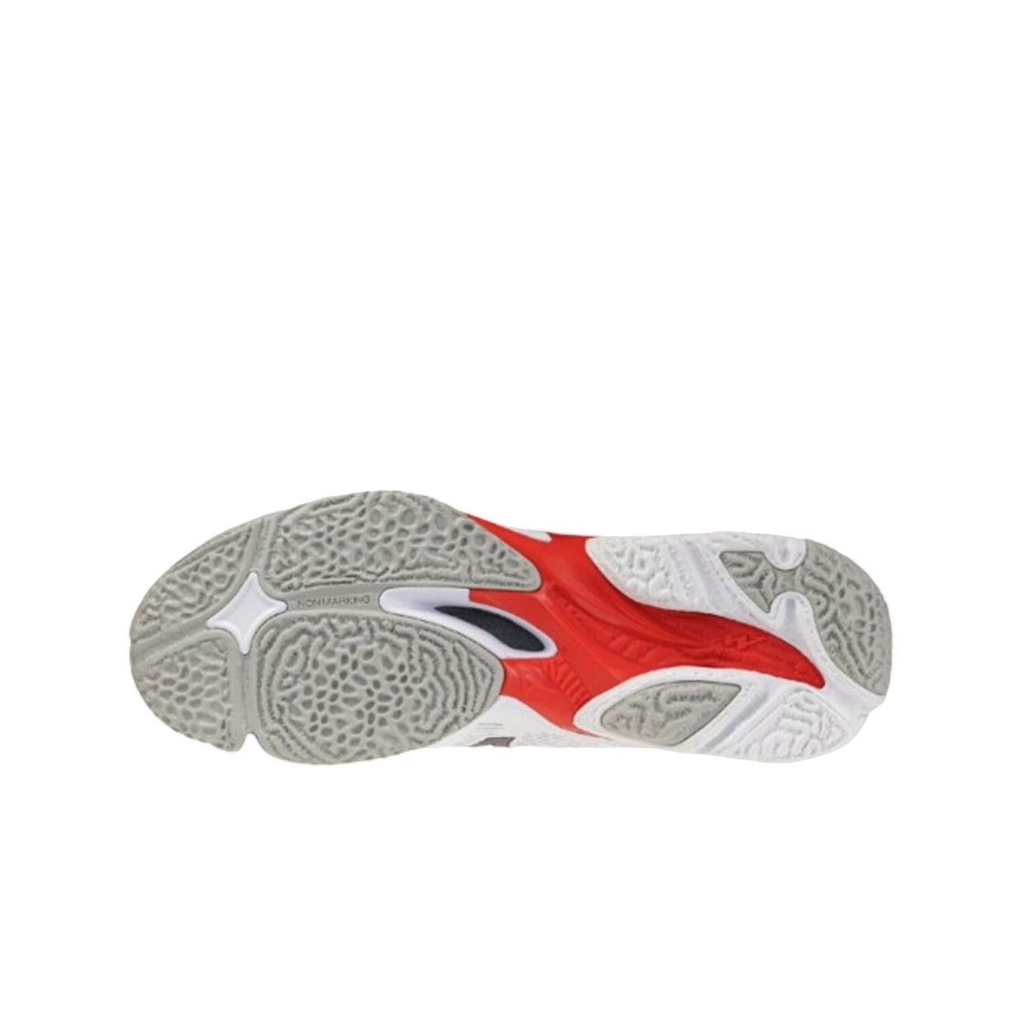 미즈노 웨이브 라이트닝 엘리트 미드 화이트 블랙 레드(Mizuno Wave Lightning Elite Mid White Black Red) - 2