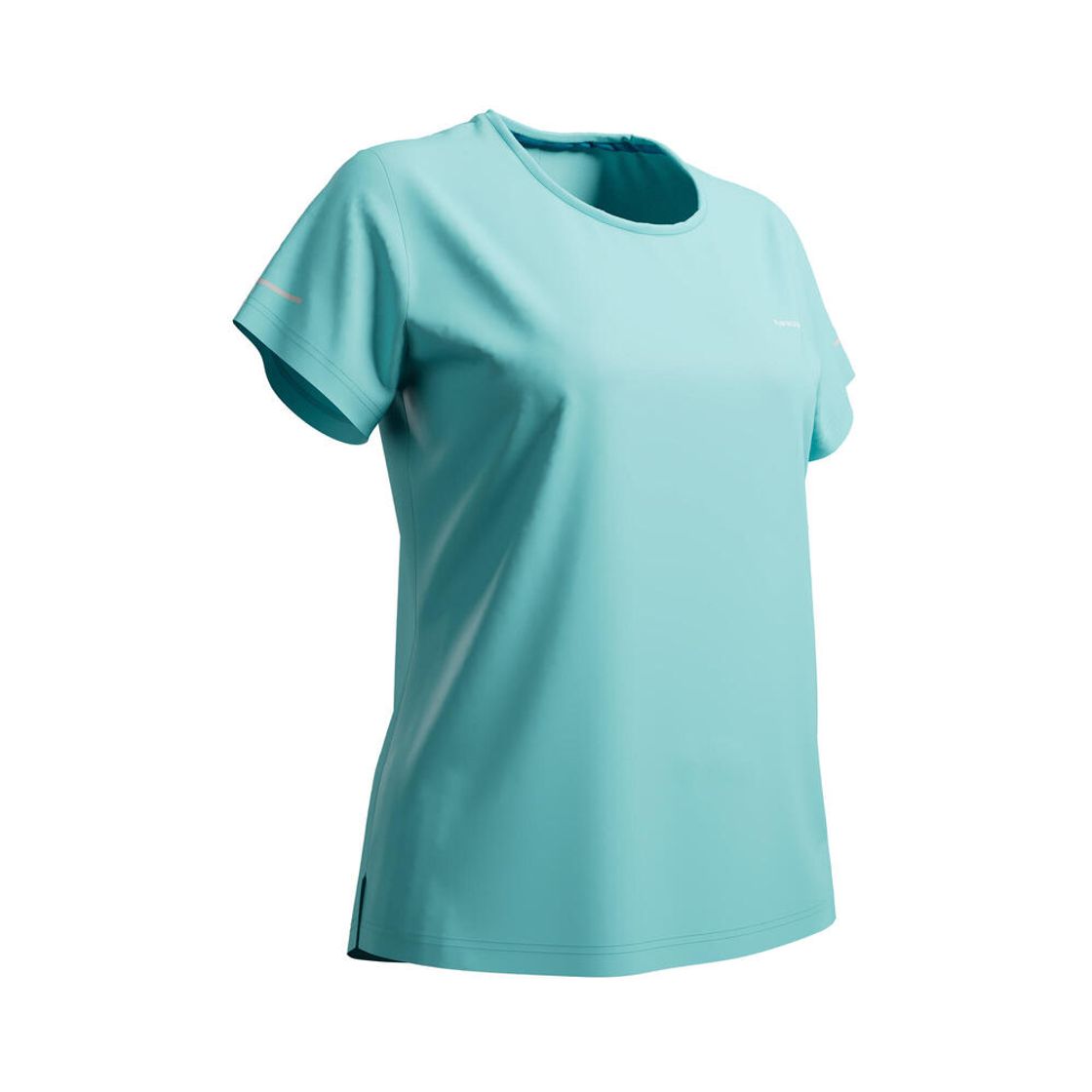 데카트론 여성 러닝 반팔 티 런 드라이 500 라군 블루(DECATHLON Women's Running Short-Sleeved T-Shirt Run Dry 500 Lagoon Blue) - 10