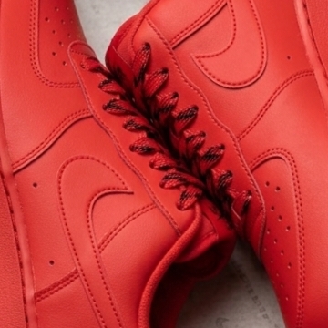 Nike Air Force 1 '07 LV8 Low 1 Triple Red 착용 스타일