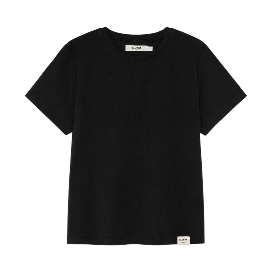 - (W) Glowny G Soft Fitted T-Shirt Black