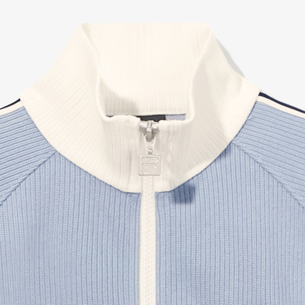 [6% 적립] 휠라 1911 여성 니트트랙 집업 다크 블루([6% 적립] FILA 1911 Women knit Track Zip-Up Dark Blue) - 3