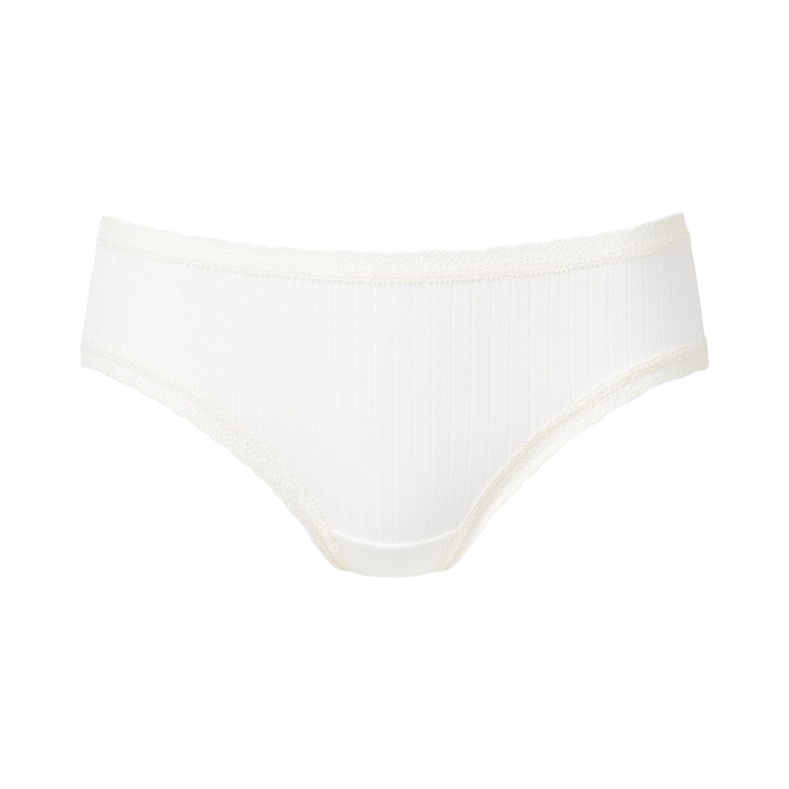 480902-01 (W) Uniqlo Soft Modal Middle Waist Brief Off White