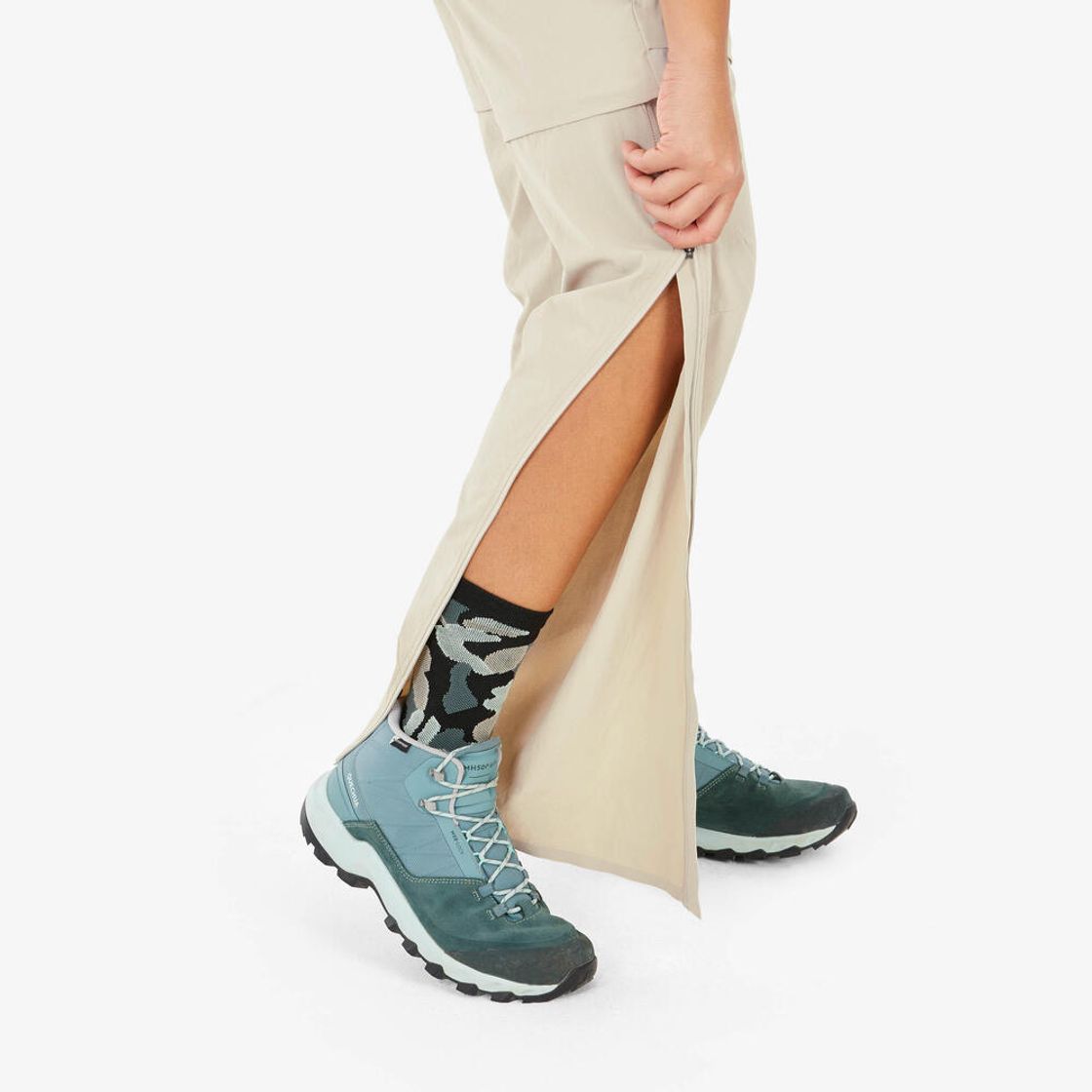 데카트론 여성 등산 투인원 집오프 바지 MH500 루나 베이지(DECATHLON Women’s Mountain Hiking 2-in-1 Zip-off Trousers MH500 Luna Beige) - 5
