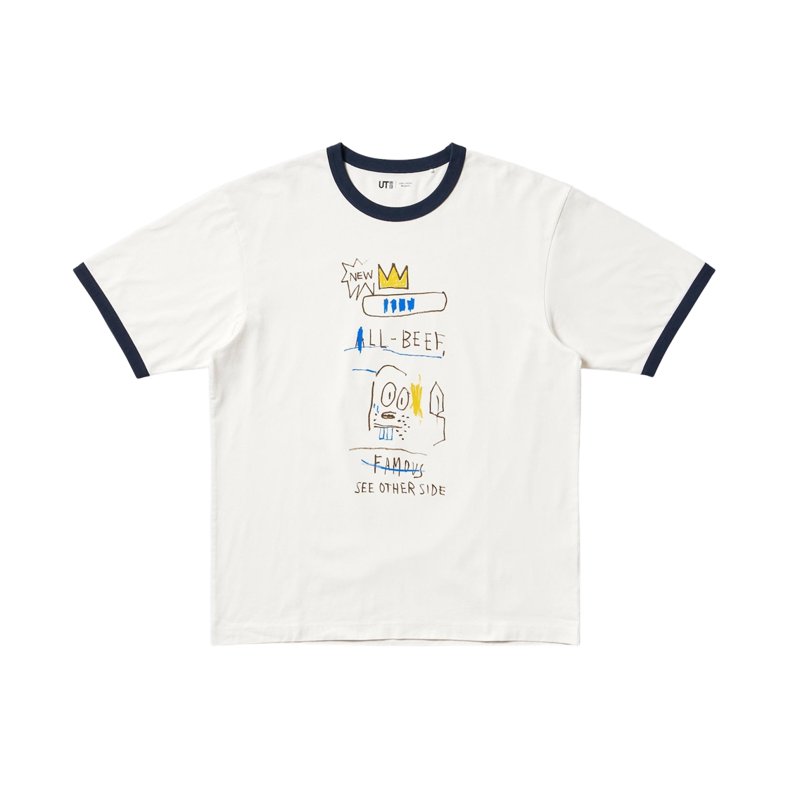 477291-01 Uniqlo UT x Jean-Michel Basquiat Relax Fit T-Shirt Off White
