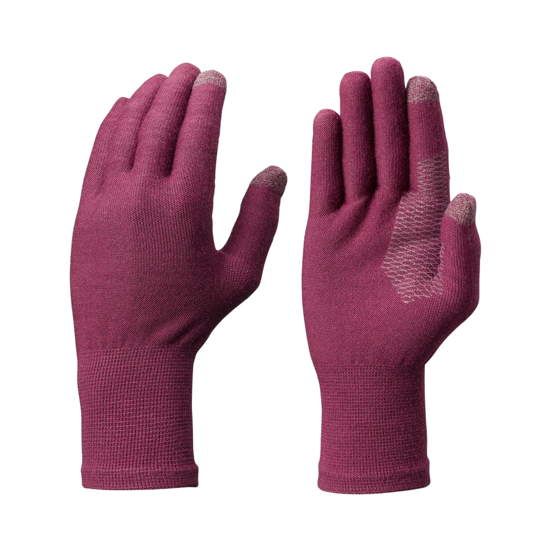 데카트론 성인 터치스크린 심리스 백패킹 이너 장갑 MT500 크림슨 퍼플(DECATHLON Adult Touchscreen Seamless Backpacking Inner Gloves MT500 Crimson Purple)