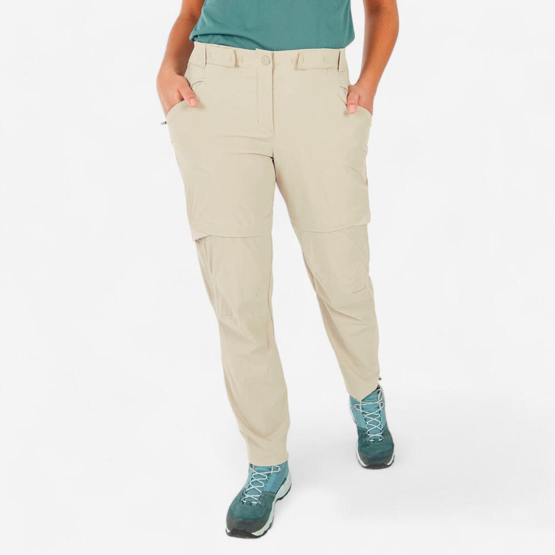 데카트론 여성 등산 투인원 집오프 바지 MH500 루나 베이지(DECATHLON Women’s Mountain Hiking 2-in-1 Zip-off Trousers MH500 Luna Beige) - 9