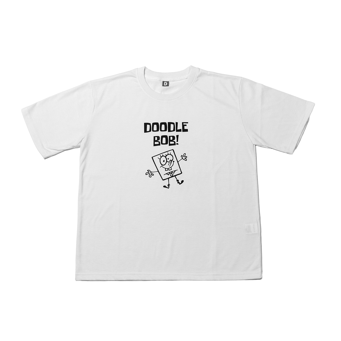 댄꼼마 x 스폰지밥 두들밥 그래픽 반팔 티셔츠(DANCOMMA x SpongeBob SquarePants DoodleBob Graphic Short Sleeve T-Shirt)