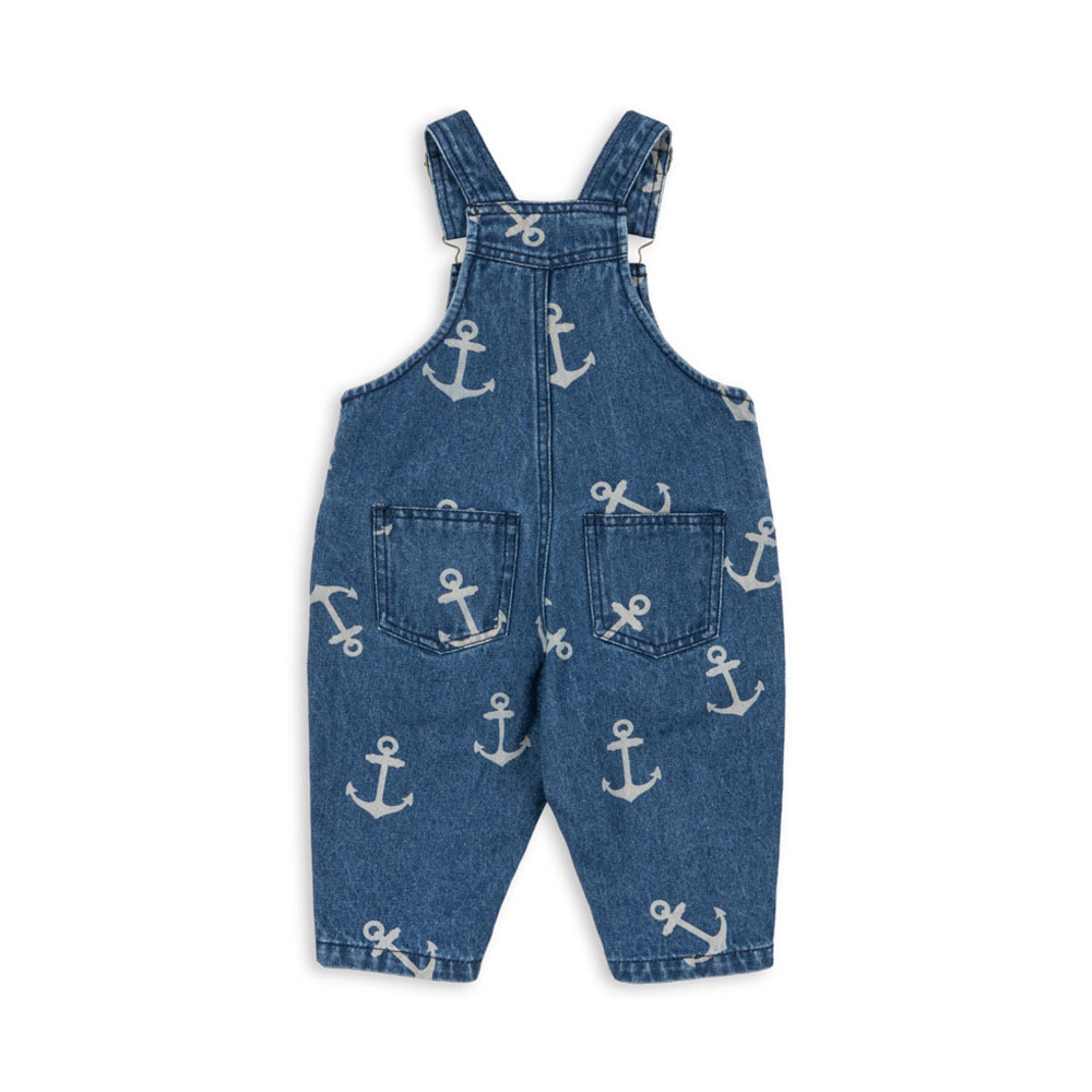 콩제슬래드 마고 데님 오버롤 팬츠 앵커(Konges Sløjd Magot Overalls Gots Anchor Aok) - 2