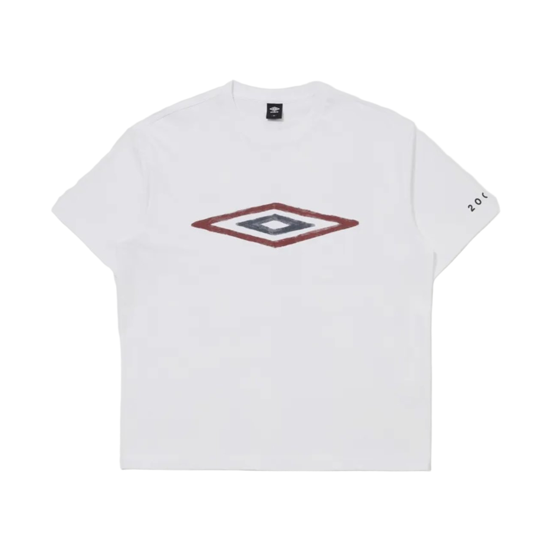 엄브로 x 아사히 하마다 핸드드로잉 로고 반팔 티셔츠 화이트(Umbro X Asahi Hamada Hand Drawing Logo Short Sleeve T-Shirt White)