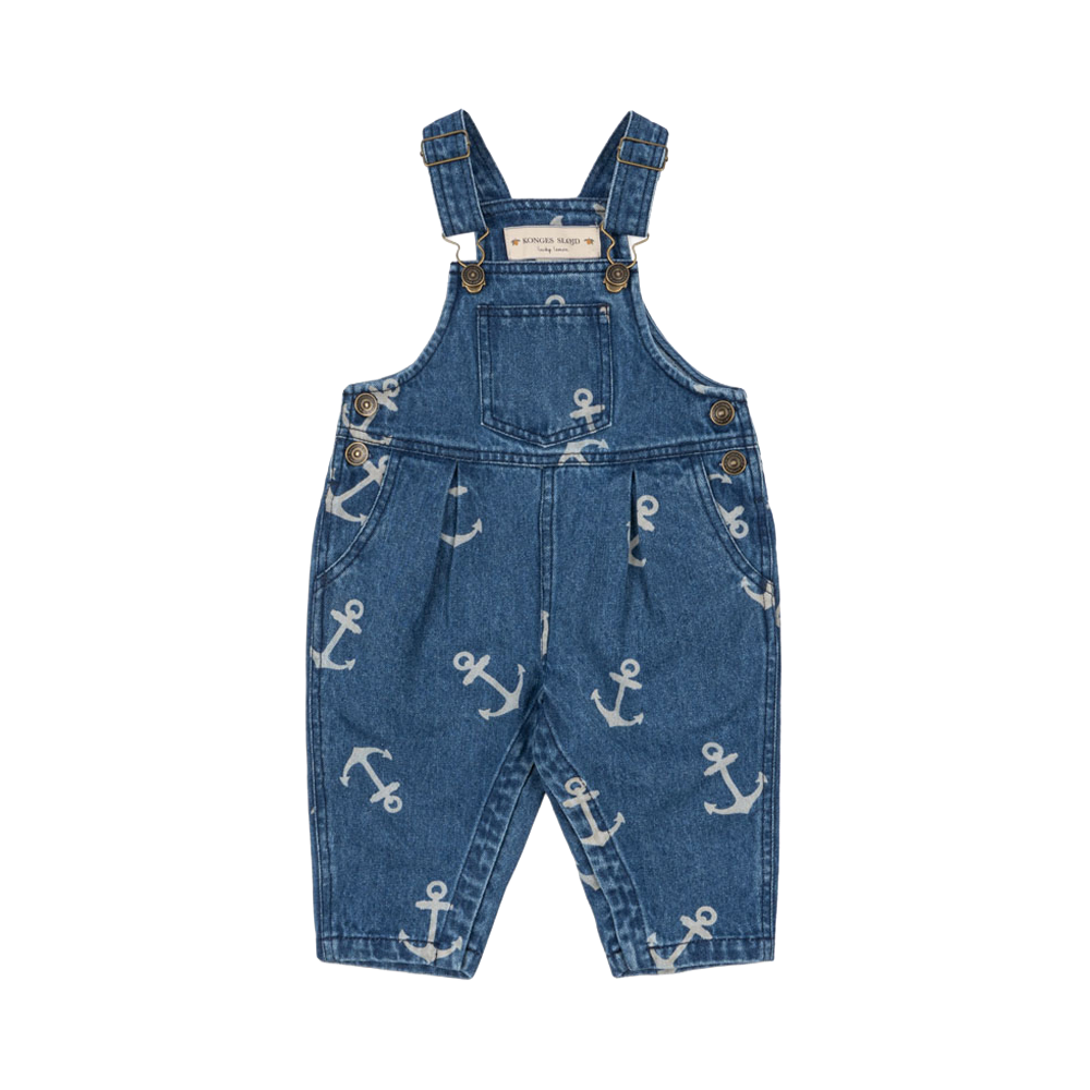 콩제슬래드 마고 데님 오버롤 팬츠 앵커(Konges Sløjd Magot Overalls Gots Anchor Aok)